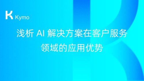 浅析 AI 解决方案在客户服务领域的应用优势